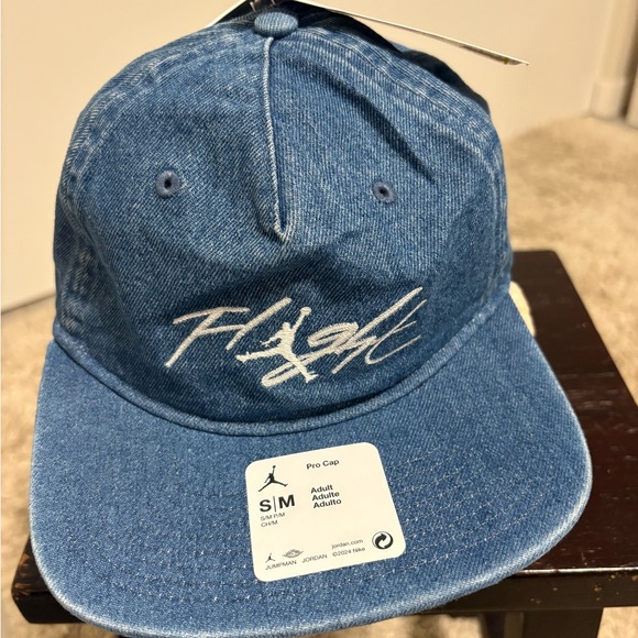 Jordan Other - Jordan Denim Blue Cap with White Logo